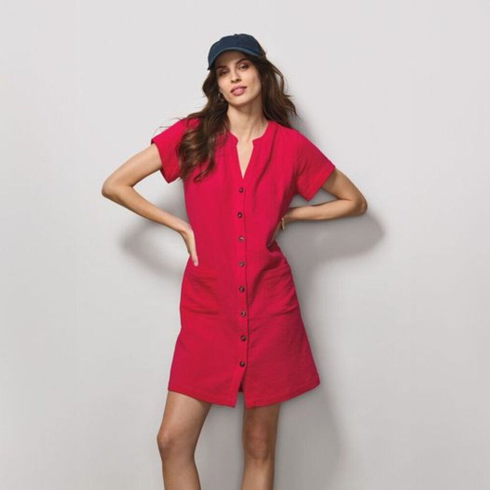 Avon Studio 1886 Casual Crinkle Dress - M (8-10)